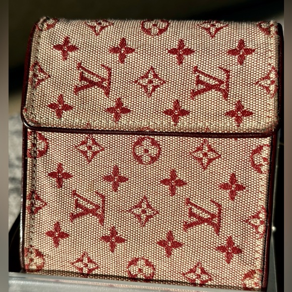 Louis Vuitton Mini Lin Pink Denim Wallet - Picture 1 of 17